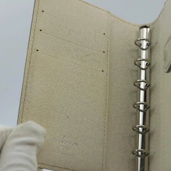 LOUIS VUITTON Epi Agenda PM Day Planner Cover White R2005J LV Auth 103668 - Picture 11 of 16